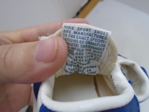 Vintage 1985 Nike Size 2.5 Baby Shoes Made In Rep. Of Korea - Picture 3 of 6