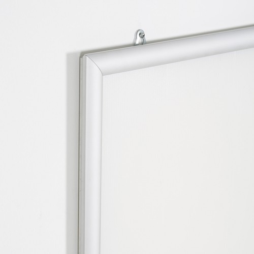 Tragbarer Snap Poster Rahmen 1" Aluminium Frontlader Wandhalterung 24x36" Silber - Bild 7 von 8