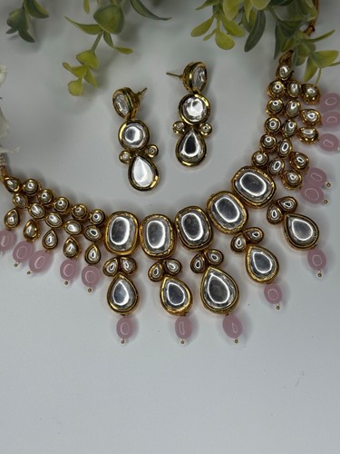 pakistani Indian jewelry bridal necklace set bollywood wedding desi jewelry 6 - Picture 8 of 10