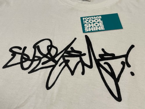 LOGO TEE SHIRT WHITE BLACK MEDIUM 