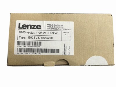 E82EV371K2C200 NEU LENZE E82EV371_2C200 Vector 1-240v 0.37kW E82EV371-2C200