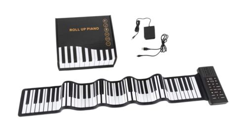 Tastiera Pianola Musicale Arrotolabile 88 Tasti Pianoforte USB MIDI Portatile