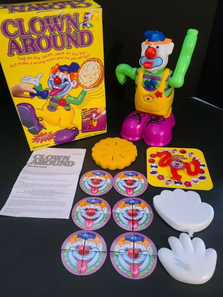 TESTED GOOD COMPLETE Clown Around Electronic Pie Throwing Game
