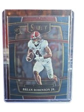 2022 Select Draft Picks- Brian Robinson Jr. Rookie Card Blue Concourse #84. rookie card picture