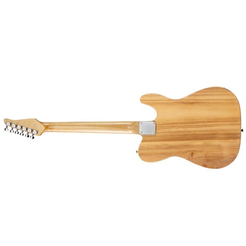 Guitarra Eléctrica LyxPro 39" Para Zurdos Estilo Telecaster, Cuerpo de Paulownia, Natural - Imagen 2 de 8