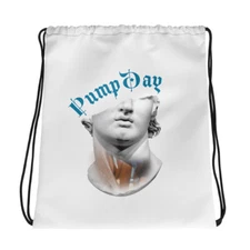 "PumpDay" Small and simple Drawstring Gym bag