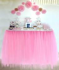 Table Cover Cloth Tutu Skirt Table Cloth Wedding Birthday Christmas Party Decor