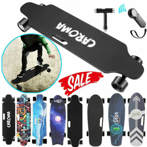 Skateboard elettrico 20km/h E-board, 250W 350W longboard con telecomando - Foto 1 di 31