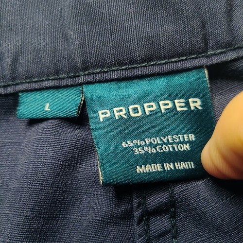 PROPPER Men Large Blue Ripstop Cotton Blend 10" Tactical Cargo Shorts F5261 - Picture 10 of 15