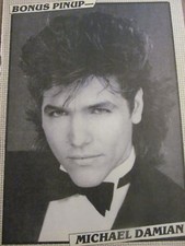 Michael Damian, Full Page Vintage Pinup Michael Damian, Full Page Vintage Pinup