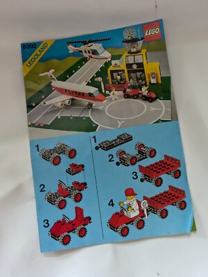 1985 Lego Legoland Airport 6392 Instruction Manual Only | eBay