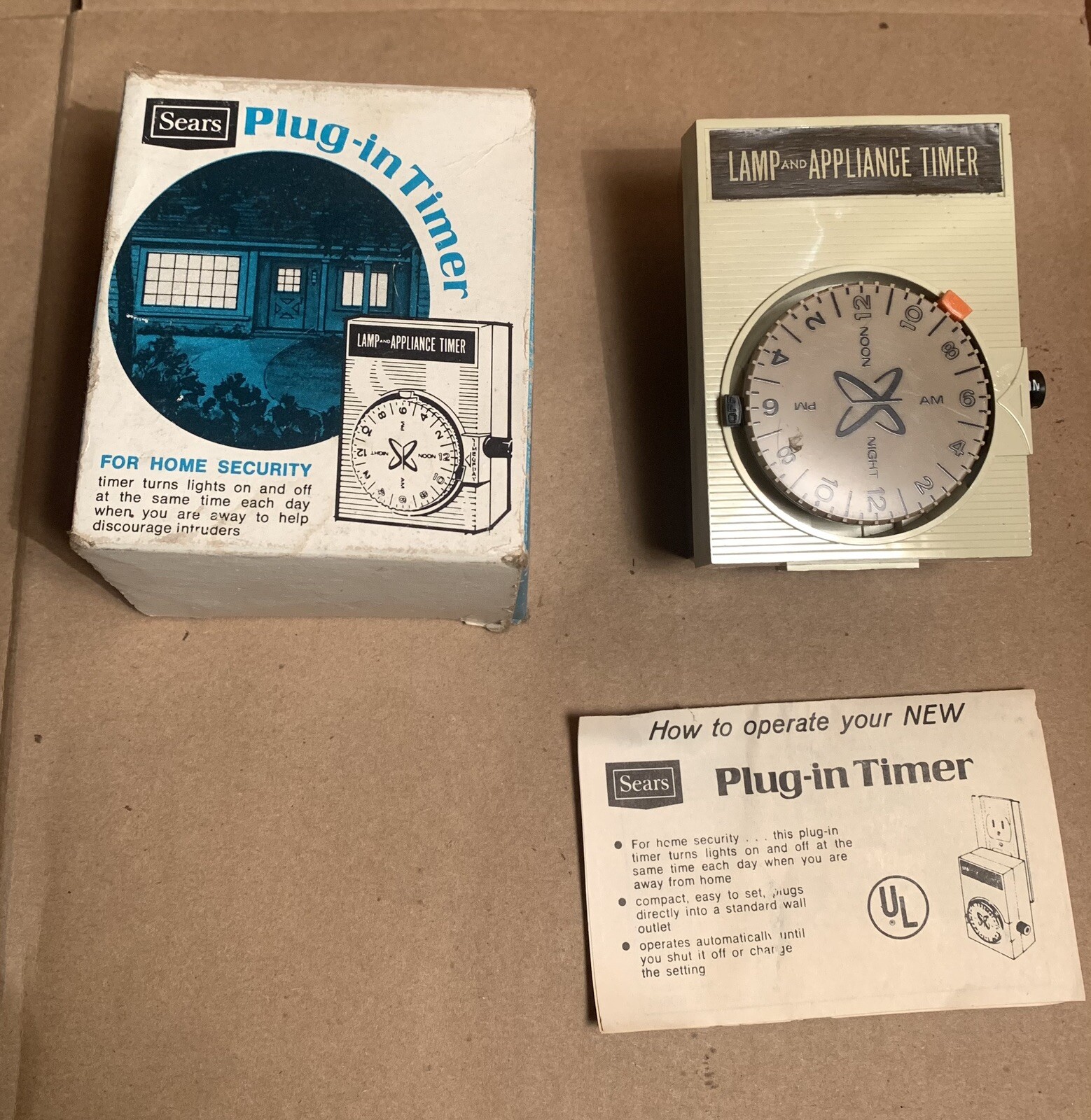 Vintage Sears 24 Hour Plug In Light And Appliance Timer Model 796.64420 ...
