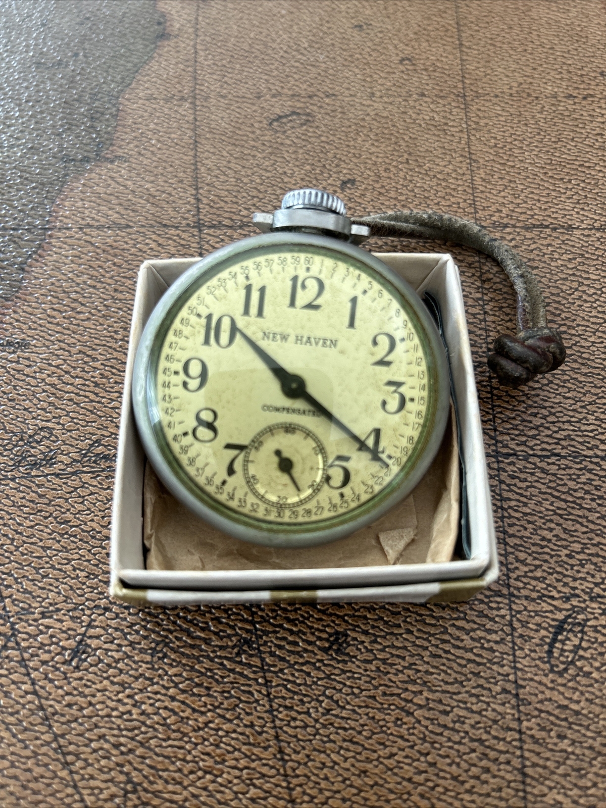 New Haven Watch Co.BoxedTommy Ticker Pocket WatchAdvertising Sundial