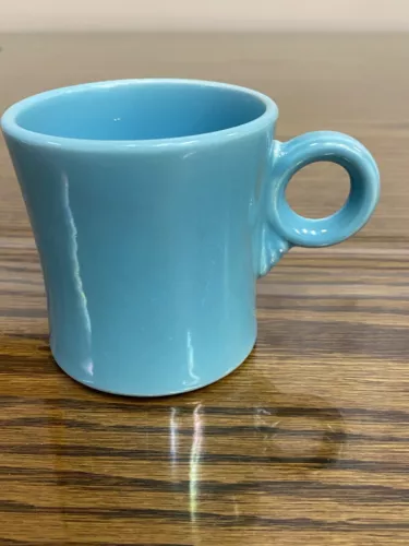 tom & jerry RING COFFEE MUG turquoise blue FIESTA WARE