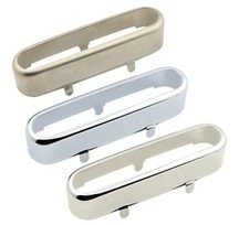 NICKEL SILVER Open Top Telecaster Tele Neck Pickup Cover Chrome Nickel Unplated