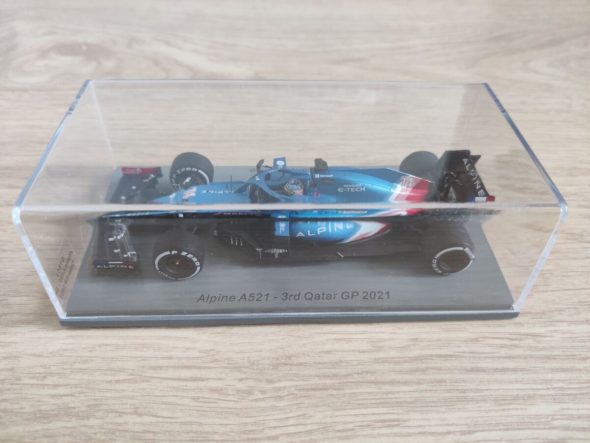 F1 Alpine A521, Alonso, 3rd Qatar GP 2021, Spark, 1:43 F1 Alpine A521, Alonso, 3rd Qatar GP 2021, Spark, 1:43