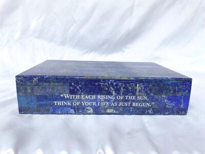 SIEGRIED & ROY LAPIS COVERED BOX WITH SPECIAL MONOGRAM 'MUST SEE'