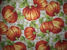 2 Yds. Pumpkins Allover Cotton Quilt Fabric