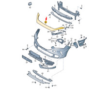 Cupra Formentor Frontstoßstangenabdeckung Scheibe 5FF806333GRU NEU Original