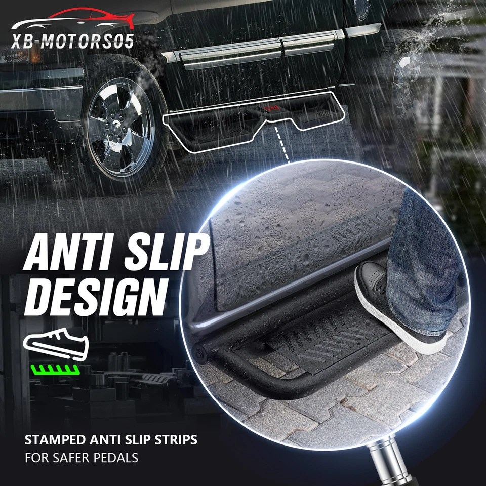 Fits For Sierra 2500 3500 HD Extended Cab&2001-2006 Silverado Running Boards 6'' - Image 4 of 4