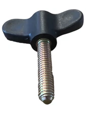 Elesa 10-5/16-18 1 1/2” Thumb Screw Bolts Black Plastic Butterfly Tee Wing Knob