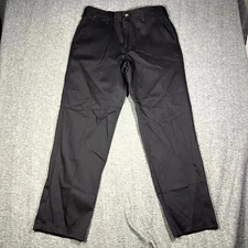NWT Red Kap Men's Plain Front Cotton Pant Workwear Black PC44 Twill 34x33.5