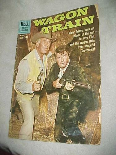 Wagon Train #5--Photo Cover--Toth Art--Dell--1960