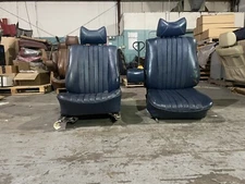 1978 450SEL W116 COMPLETE BLUE FRONT SEATS