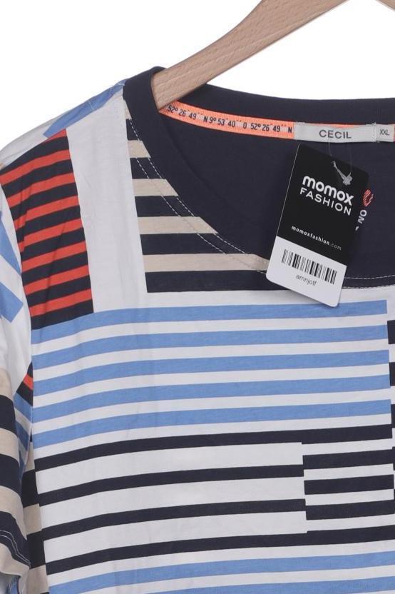 CECIL TShirt Damen Shirt Kurzärmliges Oberteil Gr. XXL Baumwolle Ma