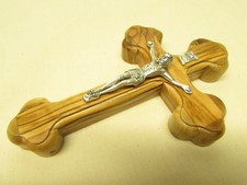 5.5" Olive Wood Crucifix - Fourteen Station Crucifix - Cross from Jerusalem