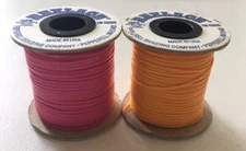 Pink & Yellow Rexlace by Pepperell Braiding Company 100 Yards Near Full Made USA