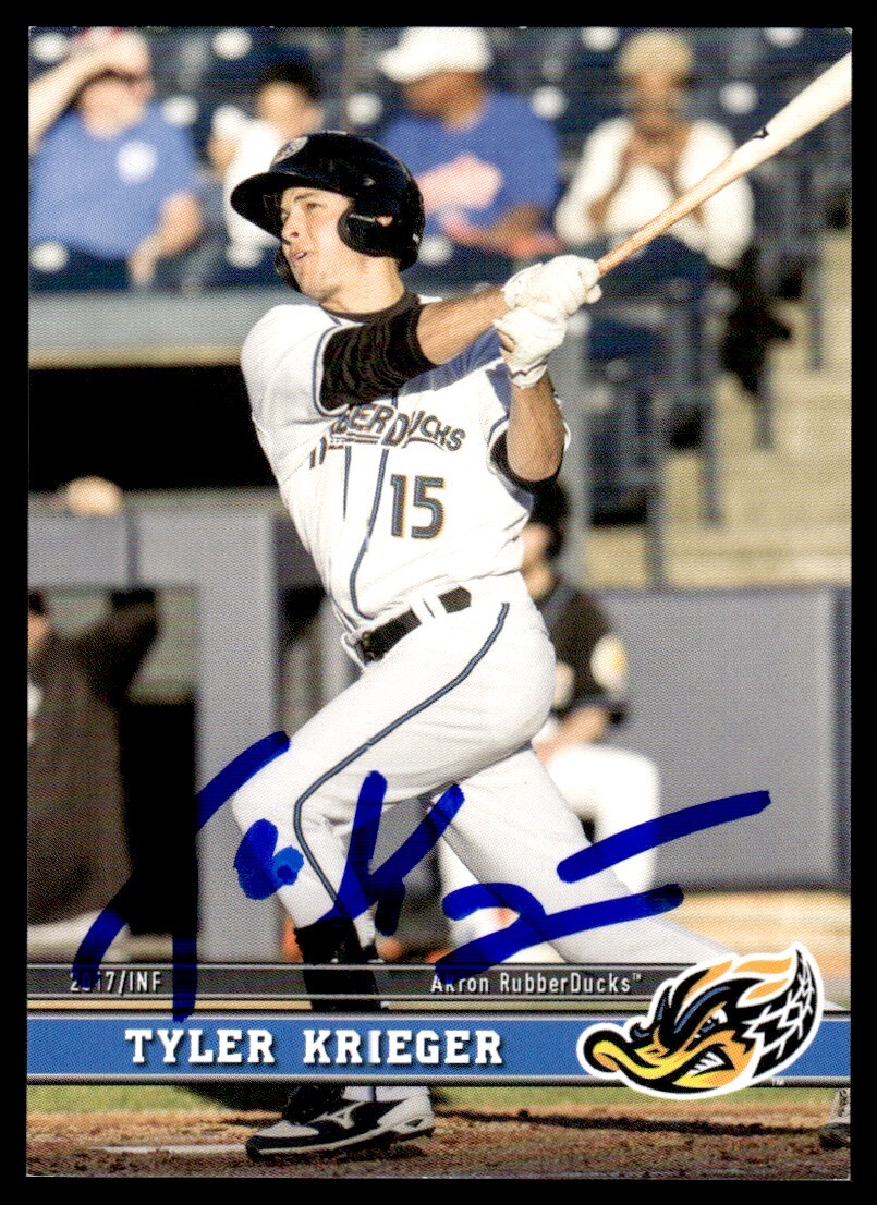 2017 Grandstand Baseball Card Tyler Krieger Akron RubberDucks #15