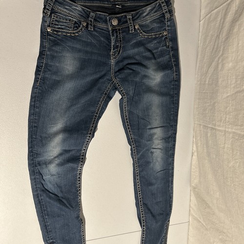 Lot Of 3 women silver jeans 29 and 30 aiko Pre-loved Condition Read Description - Picture 5 of 24
