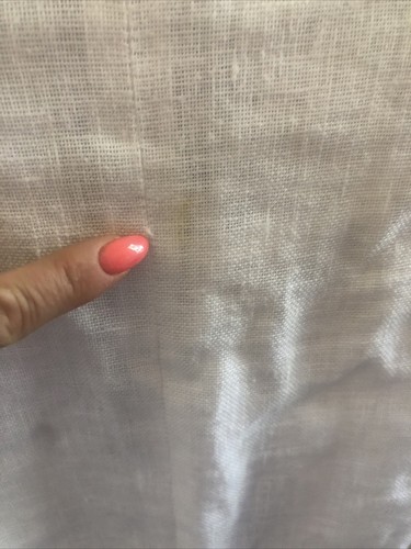 womens Insight white Linen balzer with sequin trim size 8 - Picture 8 of 8