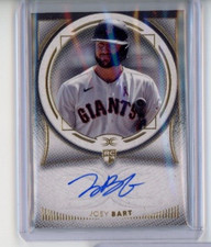2021 Topps Definitive Collection RC On-Card AUTO #/50 Joey Bart Giants Pirates