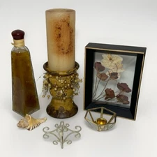 Vintage Assorted Brass Animals, Home Decor, Vase, Candlesticks, Mixed Lot