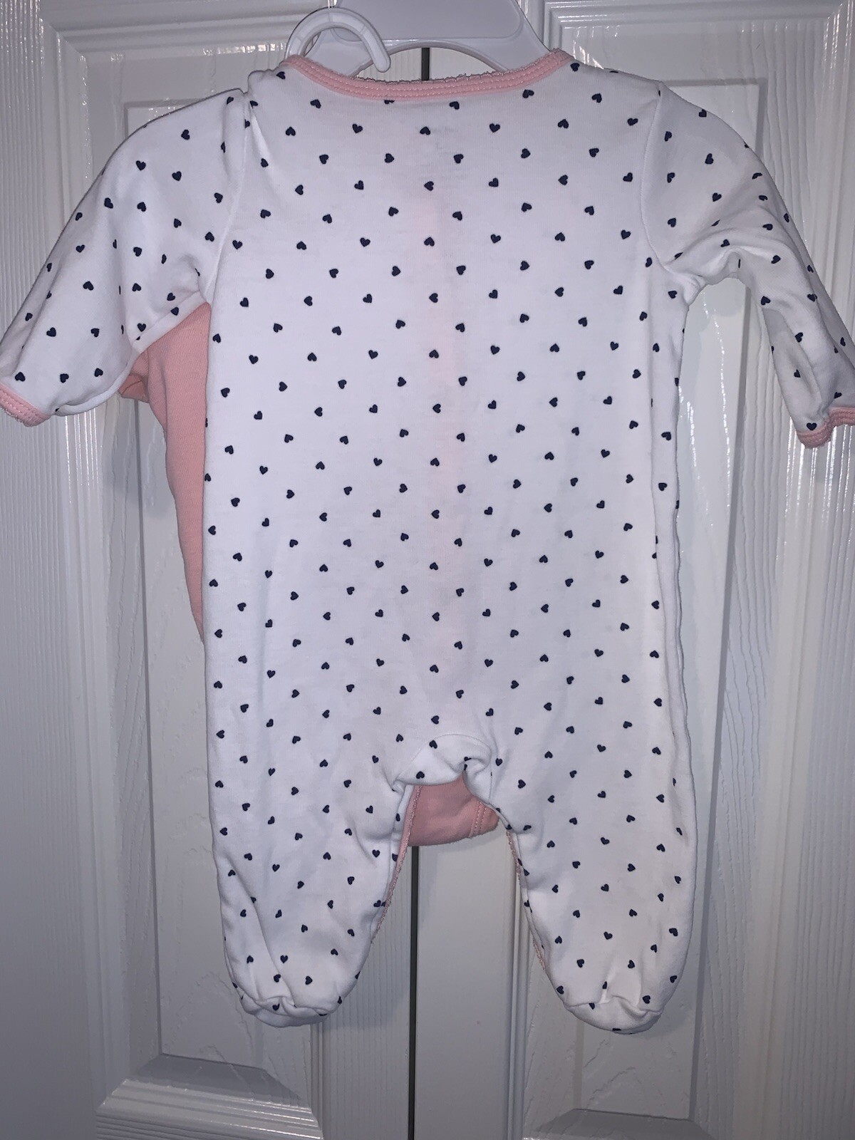 Carter's Valentine Theme Footed Romper / Sleeper Size 3 Months & Bodysuit YAY