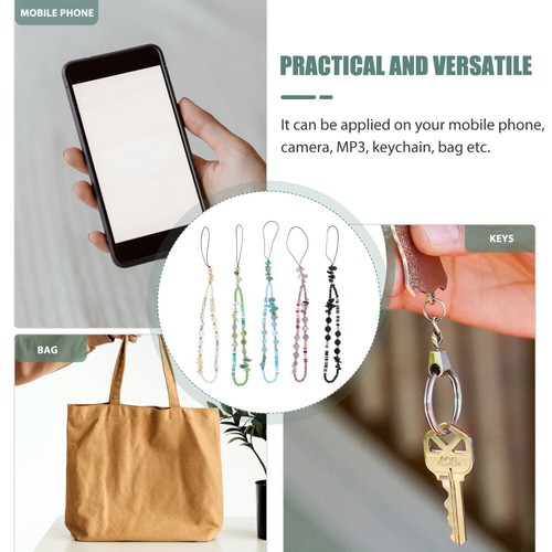 15 Pcs Beaded Phone Lanyard Keychain Lanyards Cellphone Lanyards - 第 6/12 張圖片