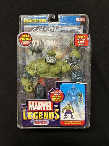 BAF Marvel Legends MAESTRO con cómic y brazo Apocalipsis! Toy Biz 2005