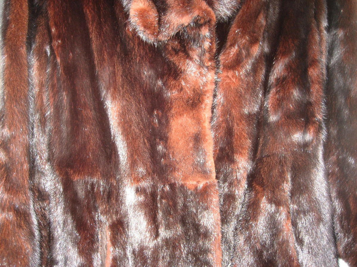 Emilio Gucci Mink Fur Long Coat, Size Around M - L | eBay