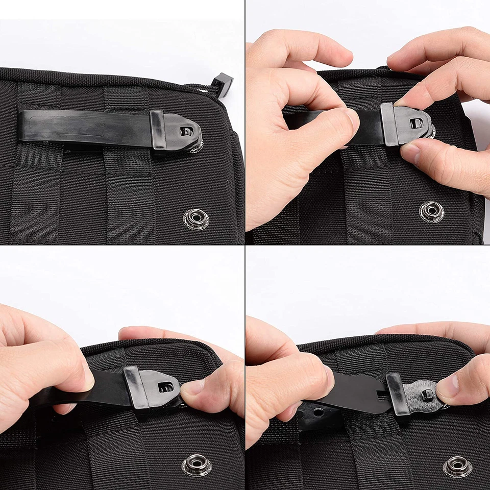 6 PIEZAS Clips Molle Cortos para Correas Molle Bolsa Kydex Funda Cinturón Lazos Foto 3 de 4