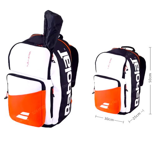 Mochila Tenis Babolat Pure Aero Rafa 2024-hasta 3 raquetas-Blanco y Rojo-NUEVA - Imagen 5 de 9