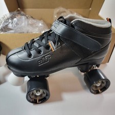 Roller Derby STR Seven Men's 8 Quad Roller Black Speed Skates NEW