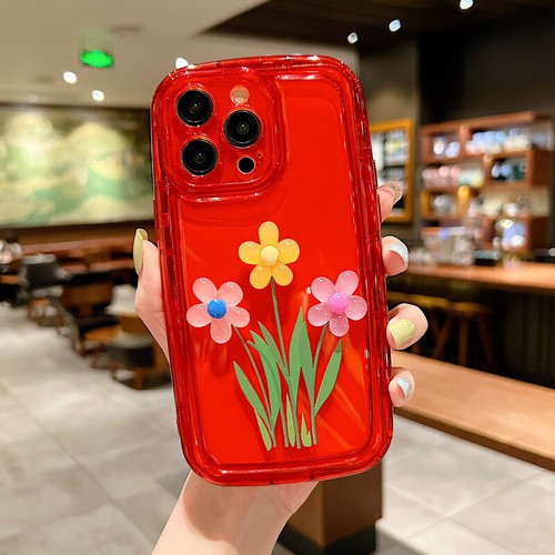 Anti Scratch Luminous 3D Flower Case Cover For iPhone 15 14 13 12 11Pro Max - Picture 12 of 13