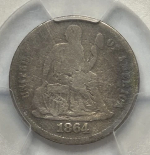 1864-S Seated Liberty Dime — photo from another recent sale