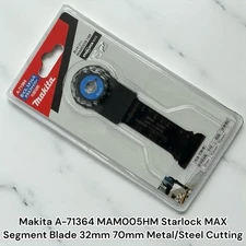 Makita A-71364 MAM005HM Starlock MAX Segment Blade 32mm 70mm Metal/Steel Cutting