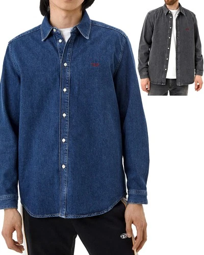 Diesel - Men's Regular Fit Vintage Look Denim Shirt Long Sleeve - D-SIMPLY