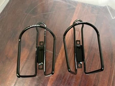 Vintage Trek Bike Water Bottle Cages Pair Black Set of 2 Road MTB