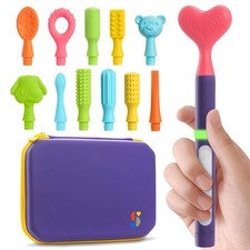 Oral Motor Stimulation Kit with 12 Textured Heads for Sensory Needs  Speech Sup