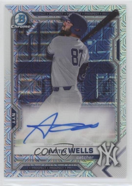 2021 Bowman Mega Box Chrome Mojo Auto Austin Wells #BMA-AW Auto 1k3x